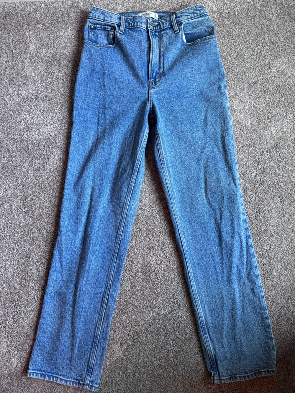 Abercrombie & Fitch Light Blue High-Rise Jeans